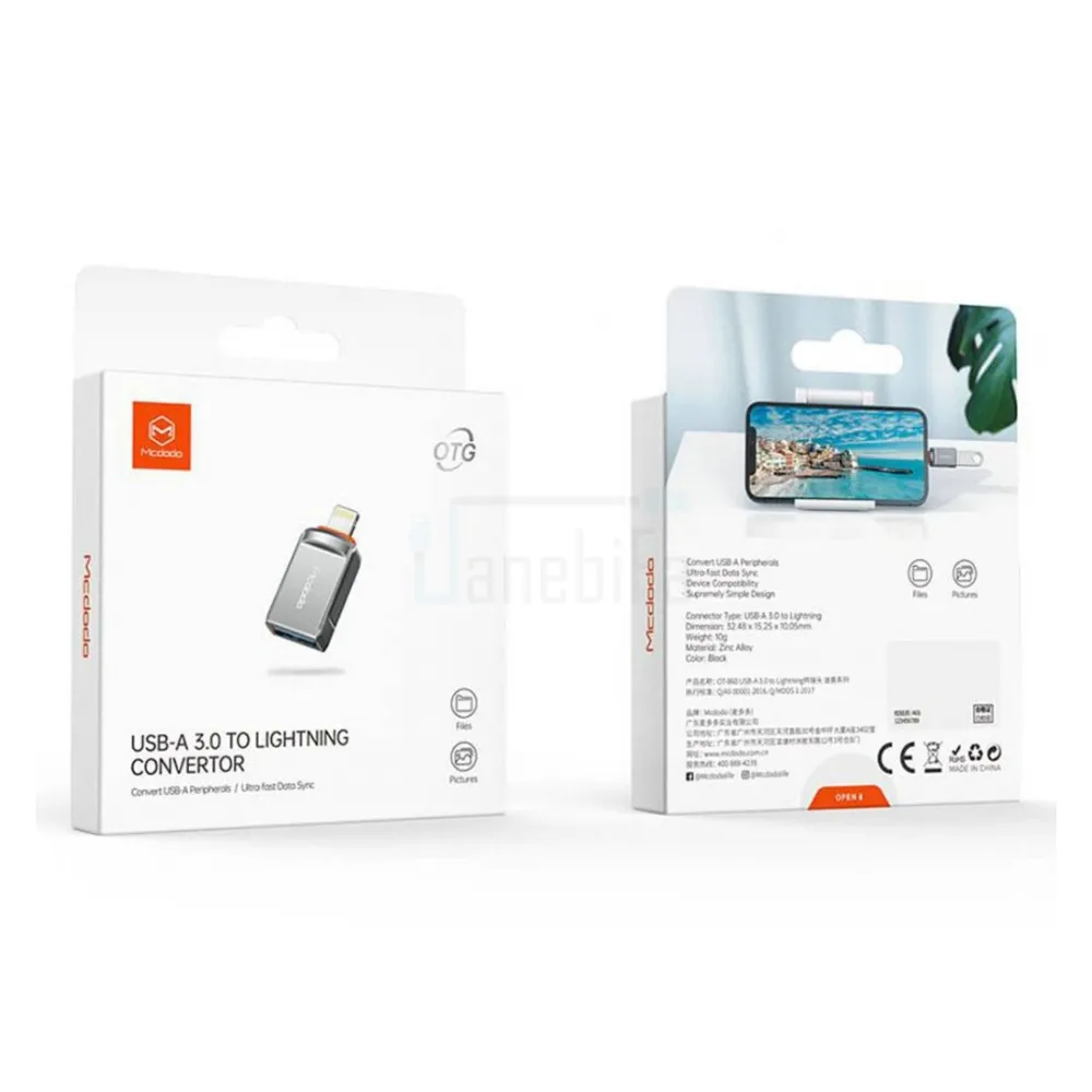 تبدیل OTG مک‌دودو لایتنینگ به USB